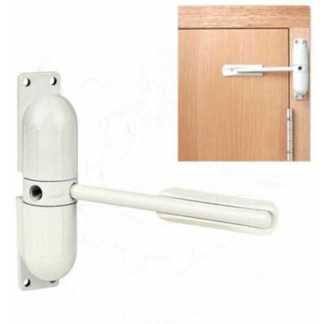 20-70Kg En Alliage De Zinc Blanc Réglable Monté En Surface Automatique À Fermeture À Ressort Ferme-Porte Coupe-Feu Bouchon De Porte Quincaillerie De Porte (1/5)