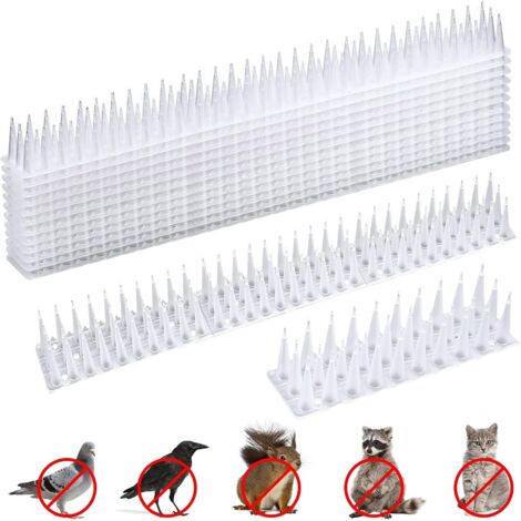 12 Pièces Pic Anti Pigeon,5.16M Anti Pigeon pour Balcon Plastique,3 rangées Repulsif Chat Repulsif Pigeon Kit,Pique Anti Pigeon Plastique,Anti Pigeon,Anti Pigeons pour Balcon (1/5)