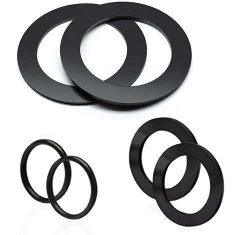 6 PCS 25076RP Kit de rondelles et anneaux pour raccords 1-1/2in, rondelles toriques en caoutchouc pour Valves à piston de piscine Intex et grand filtre de remplacement de joint Intex - 10745, 10262 et (1/5)