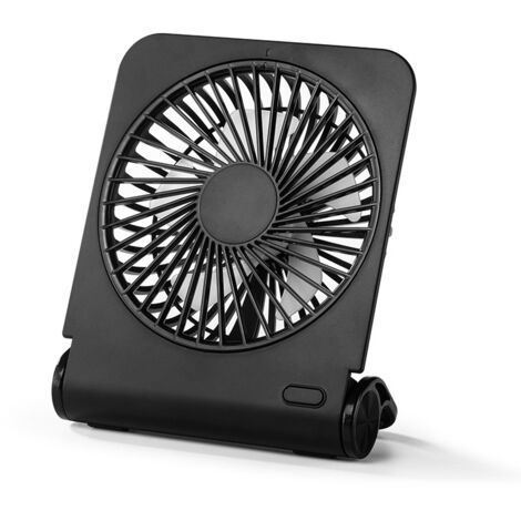 Mini Ventilateur Portable avec 4 Vitesses, Rechargeable Ventilateur USB Silencieux, 220° Pliable Vent fort Ultra pour Bureau, Maison, Chambre, Voiture, Camping en Plein, Extérieure, Noir