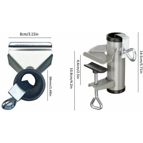 Nazalus-Vente chaude-Support Parasol Balcon, Support pour Table Parasol Accessoires, Support de Parapluie pour Table de Balcon, Support à Parasol Fixation de Parasol, pour Balcon barrière Garde-Corps (1/5)