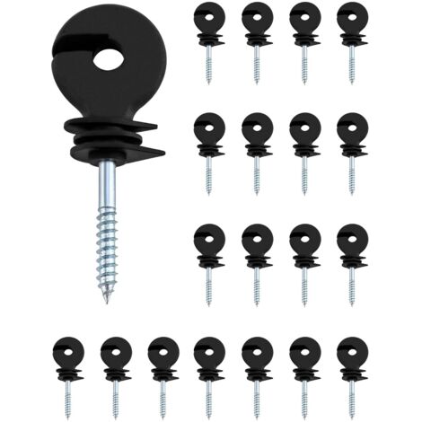 20 Pièces isolateurs annulaires , isolateur cloture electrique , pour cordes, fils et brins (1/5)