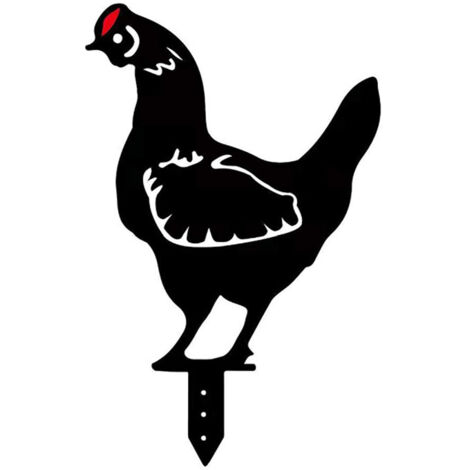 Plug - in de jardin de poule, décor de jardin de simulation de poulet bucolique, idéal pour jardin de Cour extérieur (1/4)