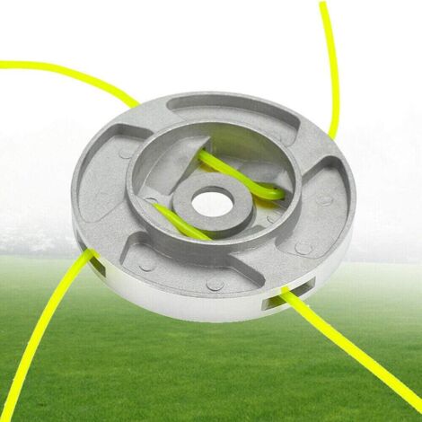 Tête de coupe-herbe en aluminium, 2 pièces de rechange pour débroussailleuse (1/4)