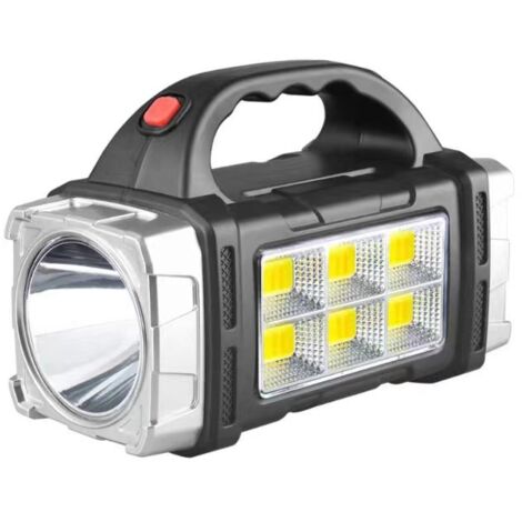 Lampe torche solaire légère – Lampe de poche rechargeable par USB, projecteur étanche IP44 pour le camping et la randonnée (1/5)