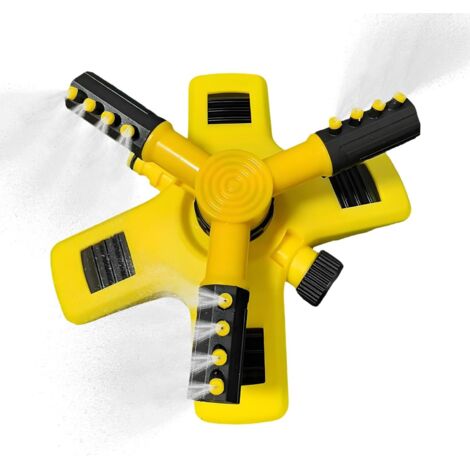 Arroseur de Jardin,Système d'Arrosage Automatique Pelouse et Extérieur Système d'Irrigation à Connexion Rapide avec Arroseur Rotatif 360° pour Gazon et Jardin (1/5)