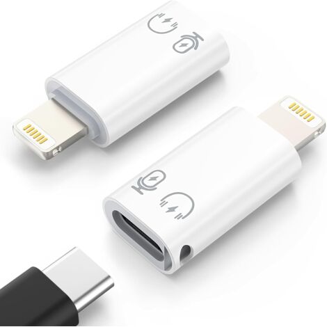 Adaptateur USB C vers Lightning – Charge rapide et transfert de données – Compatible iPhone 14/13/12/11 Pro Max et iPad – Alliage d'aluminium