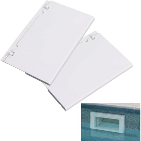 (2 Pack) 08650-0022 écumeur de piscine porte de déversoir à clapet pour Compatible avec Pentair Sta-Rite U-3 écumeur bassin creusé -8 1/2 pouces x 5 1/8 pouces déversoir ensemble de porte à charnière (1/5)
