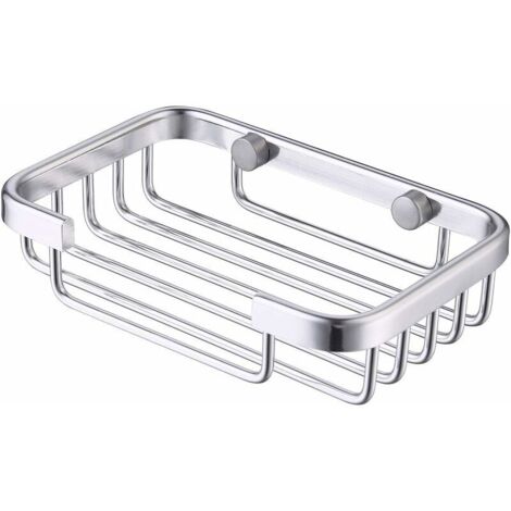 Porte Savon Mural Vis Porte Savon Douche Aluminium Boite a Savon Argent (1/5)