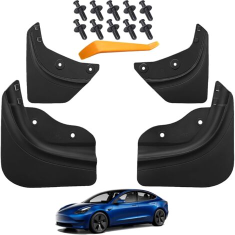 Protège-boue pour Tesla modèle Y claps de boue 2024 2023 2022 2021 protège-éclabousseur tous temps Protection contre les sédiments de véhicules pas de protège-boue de forage pour Tesla modèle Y access (1/5)