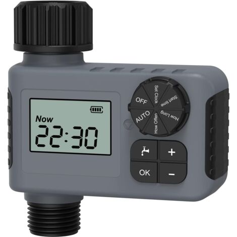 Minuteur d'arrosage automatique pour jardin, balcon, contrôle de la pluie, contrôleur intelligent de système d'irrigation avec verrouillage de sécurité (1/5)