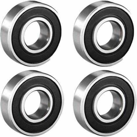 4 pièces 6001-2RS roulements à billes à double étanchéité 12mmx28mmx8mm en acier au carbone Z1 DE de (1/5)