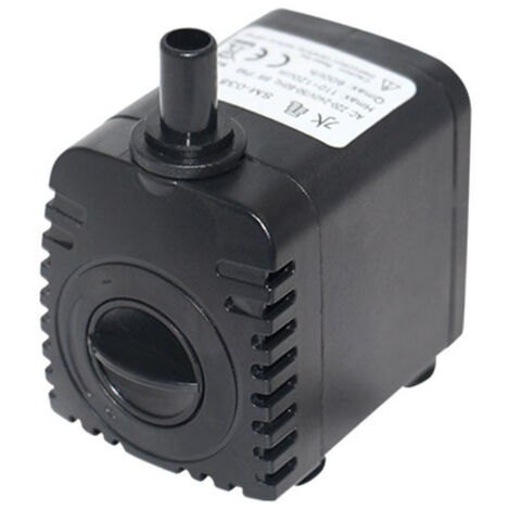 Pompe à Eau Submersible, 600L / H 8W Pompe Eau Aquarium Ultra-silencieux avec 4 Pieds de Ventouses pour Fontaines Fish Tank Hydroponic Systems avec 2 Buses (1/5)