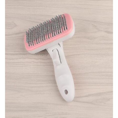 peigne pour animaux de compagnie chien chat brosse de massage chaton épilation automatique peignes à nœuds ouverts (1/5)