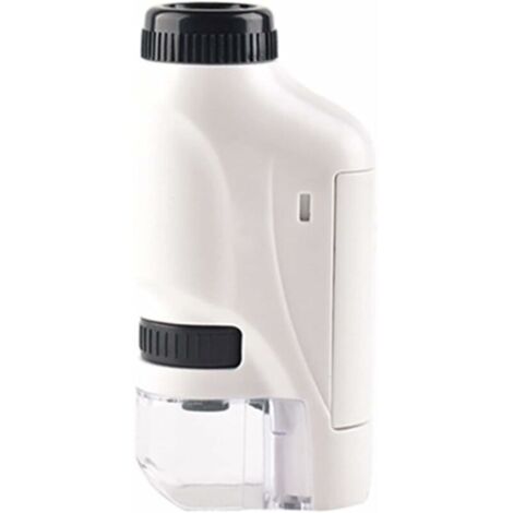 Microscope de poche Mini microscope à main avec lumière LED Portable Haute Définition,blanc (1/5)