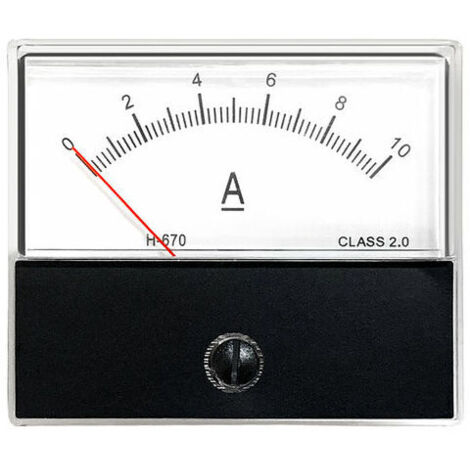Nazalus-Vente chaude-Panneau Analogique Actuel Compteur Amperemetre Jauge Classe 2.0 Precision Dc 0-10A Analogique Amperemetre Ampere Mesure Tester Panneau De Jauge, Dc 0-10A (1/5)