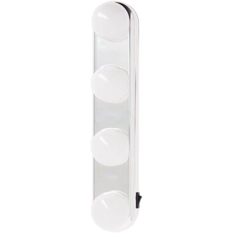 Lampe de miroir de maquillage, lampe de maquillage LED, lampe frontale de miroir de ventouse, sans perforation, 1W (1/5)