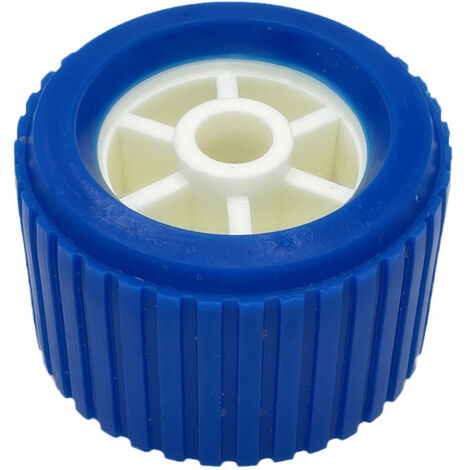 2pcs Blue Yacht remorque Roller quille yacht, remorque accessoires caoutchouc plastique accessoires poulie polyuréthane (1/5)