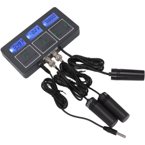 Testeur de qualité de l'eau 8 en 1 Détecteur de PH en ligne Mesureur d'analyse de culture hydroponique avec fonction APP WIFI sans fil pour Tuya EU Plug 230V (1/5)