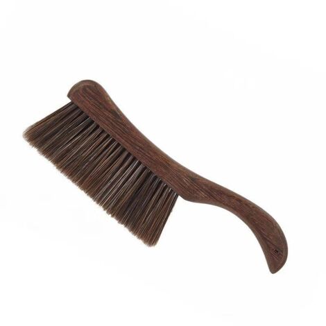 Brosse à Poussière Brosse à Main avec Manche en Bois Brosse De Nettoyage à Poils Doux pour balayer ménage de la Cuisine (1/5)