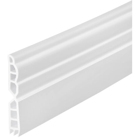 Bande d'étanchéité auto-adhésive pour boudin de porte, bande d'étanchéité étanche pour bas de porte, bloqueur de vent (blanc) (1/5)