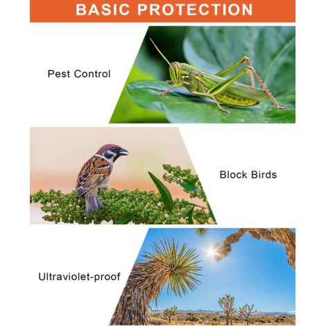 Voile Hivernage Plante Exterieur 100 x 80 cm Lot de 2, 80 g/m² Tissu Non Tissé, Housse Hivernage Plante Exterieur, Protection Plantes Hiver avec Fermeture Éclair et Cordon, Facile à Installer (1/5)
