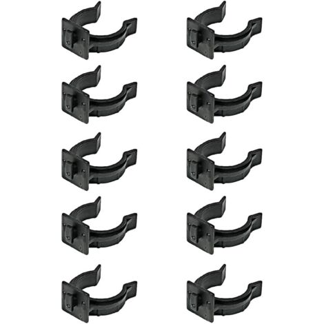Crochets pour socle de cuisine – Lot de 10 pièces – Installation rapide – Matériau ABS pour organisation efficace