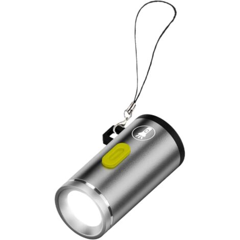 Petite lampe de poche à LED - Lampe de poche de poche super lumineuse Lampe de poche portable étanche avec cordon, mini lampe de camping à LED haute luminosité (1/5)