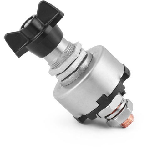 Master Battery Disconnect Switch 12-24V, Battery Kill Switch for Marine Boat RV ATV Car Auto Truck Vehicle, On Off Position, Rotary Type (1/5)