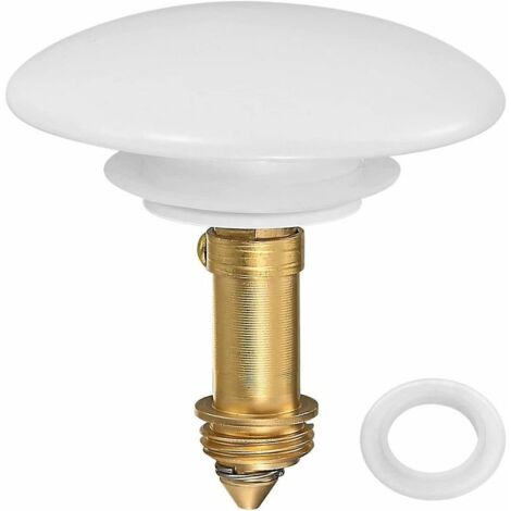 Bouchons d'évier escamotables, bouchons de salle de bain à clic-clac, bouchons de vidange en cuivre à noyau rebondissant, bouton-poussoir pour évier de cuisine et lavabo (1/5)