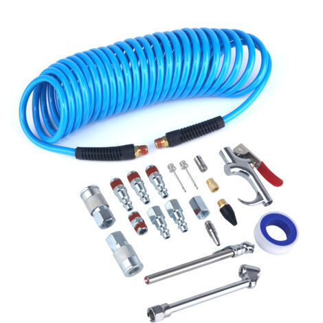 Ensemble de 20 pièces outil pneumatique américain pistolet à poussière set pu tube set (1/5)