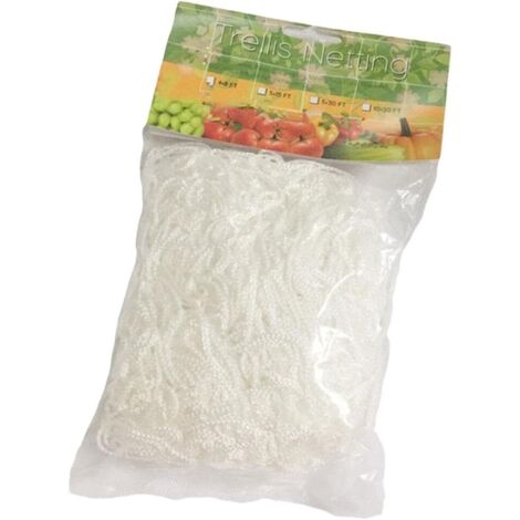 Soldes Filet de treillis pour plantes très résistant - blanc, 1,67 x 5m (1/5)