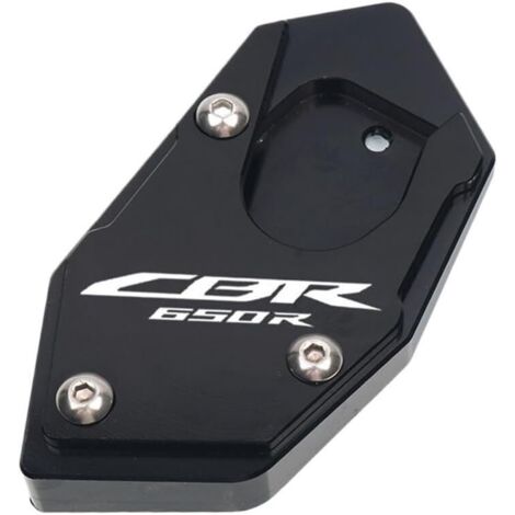 Plaque d’agrandissement de pied pour CBR650R CB650R CBR650F CB650F moto CNC Kickstand Stand d’extension de pied plaque de Support agrandir le pied