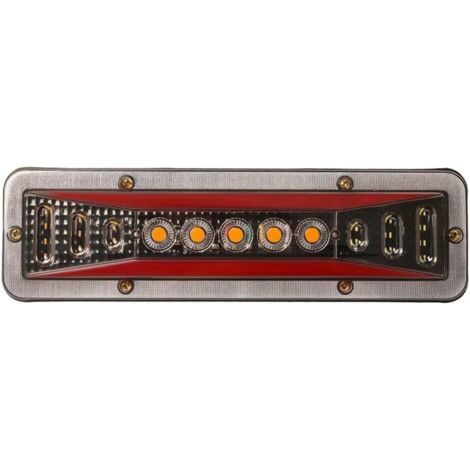 Boîtier Feu Arrièr 2 Pièces Remorque Camion 12V Feux Arrière Clignotant Frein Arrière Lampe À LED Bateau Véhicules Camion Feu Arrière Bus Tracteur Camping-cars Voiture Feu Arrière Voiture (1/5)