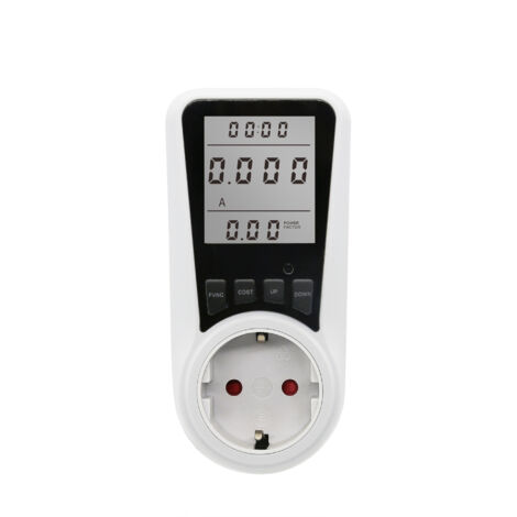 Lot de 2 Moniteur d'énergieMètre d'énergieAnalyseur d'énergieGrand écranPrise de courantMètre d'énergieWattageIndicateur de tension (1/5)