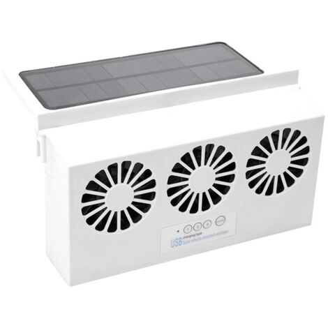 Ventilateur d'extraction solaire pour voiture – Échappement à grande vitesse 4500 tr/min – Circulation d'air optimale – Économie d'énergie