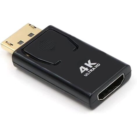 Displayport vers Hdmi Adaptateur, Adaptateur Compatible avec Ordinateur De Bureau/Pc De Bureau/Pc/Moniteur/HDTV, Adapté Aux éQuipements Displayport Et Hdmi Connexion (1/5)