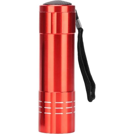 Lampe de poche UV, lampe de poche ultraviolette, détecteur de lumière noire pour urine d'animaux, taches, punaises de lit sur tapis, faux billets, détection de taches d'hôtel et de salle(sans batterie (1/5)