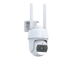 Caméras De Sécurité pour L'extérieur, Caméra De Surveillance Vidéo Domestique WiFi Étanche, Vision Nocturne Couleur 360° Vue Panoramique, Caméra Spotlight