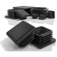 Bouchons à lamelles 40x40 mm pour Tube carré Bouchons carrés en Plastique PE Bouchon Pied de Chaise Bouchon Tube Carré pour Tubes Métalliques, Chaises, Canapés, Tables et étagères 4 pcs.