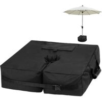 Sac de poids de parasol détachable 85 lb – Polyester 900D imperméable – Pour stabiliser parasols sur plage, patio, jardin