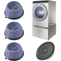 Patin Machine à Laver, 4 Pièces Pied Machine a Laver avec Patin en Caoutchouc, Pied Anti Vibration Machine a Laver pour Machines à Laver et Sèche-Linge, Patins Anti Vibration Lave Linge