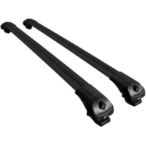 Compatible avec Ford Expedition (U553) 2018-2024 ACE-1 Modèle Barres de Toit Railing Porte-Bagages de Voiture Aluminium Noir 2 Barres (1/5)