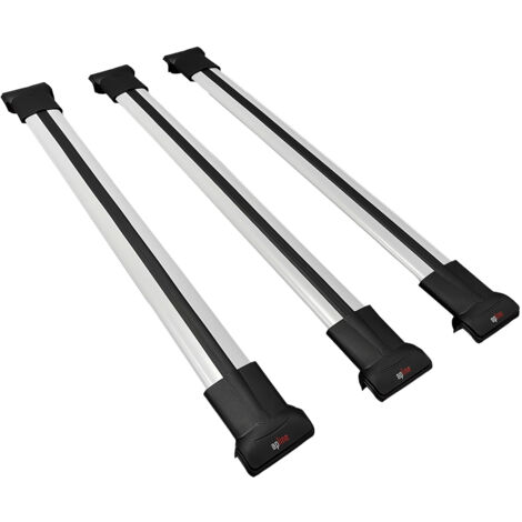 Compatible avec Volkswagen Passat B6 (3C) Variant 2005-2010 FLY Modèle Barres de Toit Railing Porte-Bagages de Voiture Aluminium Gris 3 Barres (1/5)