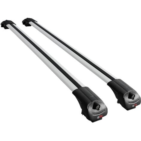 Compatible avec Peugeot Expert 3 Traveller (K0) 2017-2026 ACE-1 Modèle Barres de Toit Railing Porte-Bagages de Voiture Aluminium Gris 2 Barres (1/5)