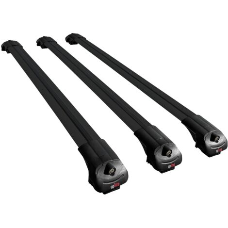 Compatible avec Mercedes GLB Classe (X247) 2019-2026 ACE-1 Modèle Barres de Toit Railing Porte-Bagages de Voiture Aluminium Noir 3 Barres