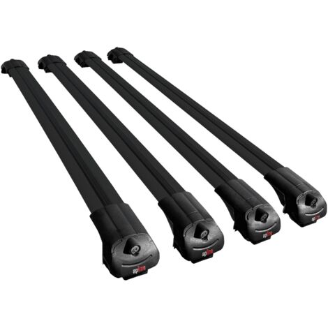 Compatible avec Opel Zafira Life 2019-2026 ACE-1 Modèle Barres de Toit Railing Porte-Bagages de Voiture Aluminium Noir 4 Barres (1/5)