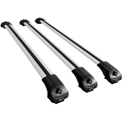 Compatible avec Nissan Rogue Sport 2017-2022 ACE-1 Modèle Barres de Toit Railing Porte-Bagages de Voiture Aluminium Gris 3 Barres (1/5)