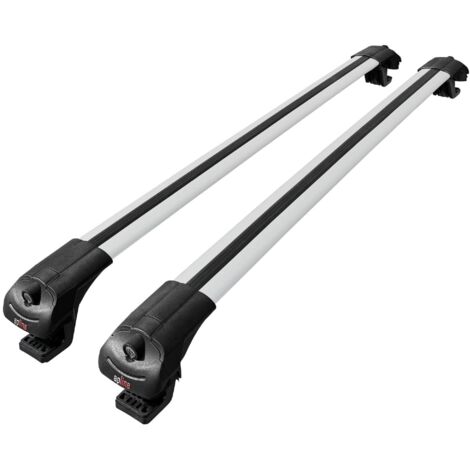 Compatible avec Renault Duster (HS) Post-Facelift 2014-2017 ACE-1 Modèle Barres de Toit Railing Porte-Bagages de Voiture Aluminium Gris 2 Barres (1/5)
