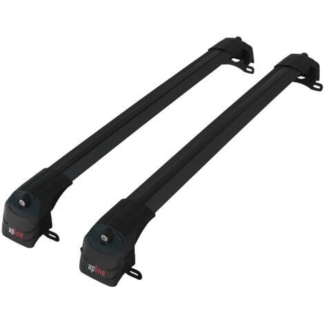 Compatible avec Chevrolet Tahoe 4 2015-2020 ACE-2 Modèle Barres de Toit Railing Porte-Bagages de Voiture Aluminium Noir 2 Barres (1/5)